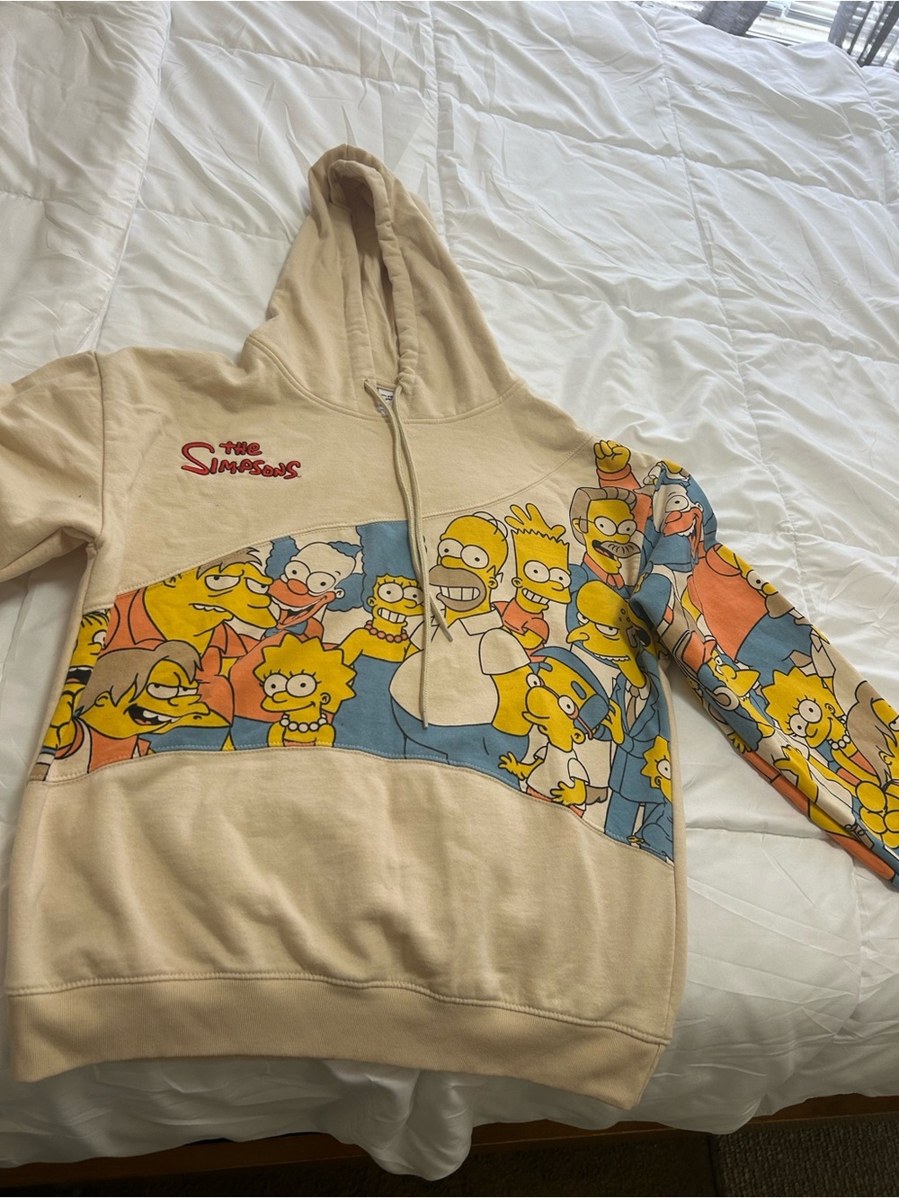 The Simpsons Hoodie Y2K Cartoon Graphic Print